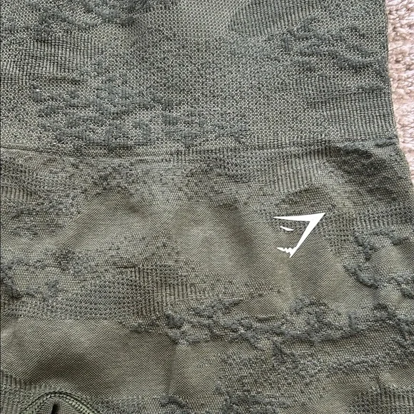 Gymshark Women's Green Seamless Shorts - Picture 2 of 6